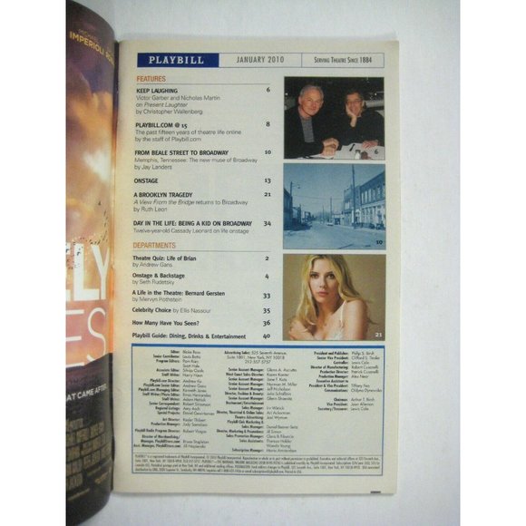 Ages of the Moon Playbill January 2010 Sam Sheppard Sean McGinley Stephen Ray - Picture 3 of 6